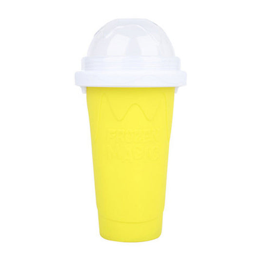 Summer Squeeze Homemade Juice Water Bottle Quick-Frozen Smoothie Sand Cup Pinch Fast Cooling Magic Ice Cream Slushy Maker Beker