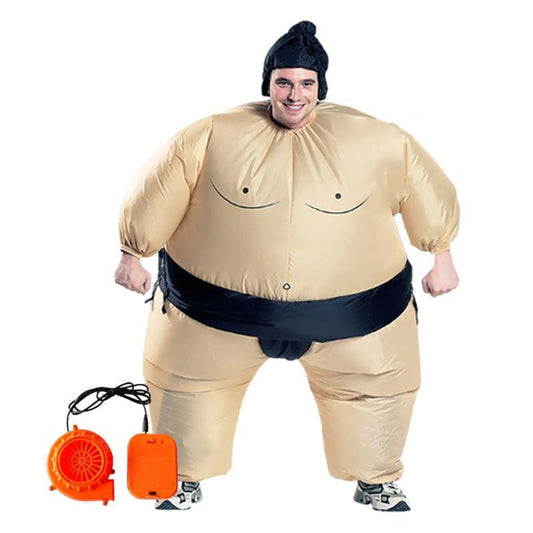 New Drop Shop. Sumo Wrestler Costume Inflatable Suit Blow Up Outfit Cosplay Party Dress for Kid and Adult