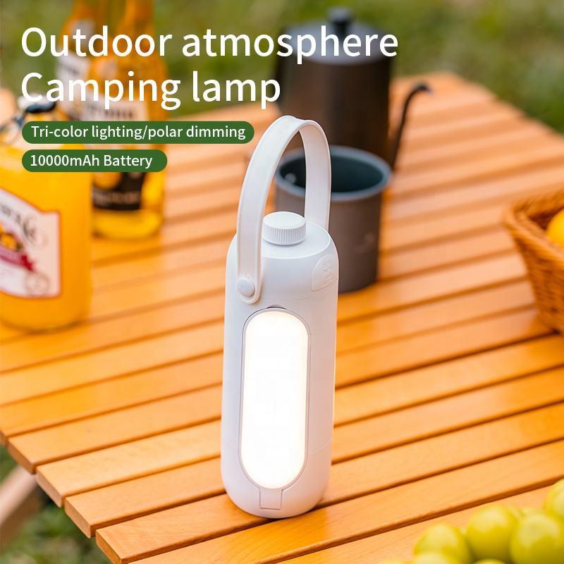 10000 MAh Large-capacity Battery USB Interface Three-color Outdoor Can Be Hung Portable Outdoor Camping Light