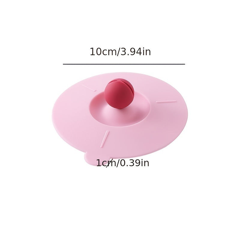 1pc Food Grade Silicone Cup Lid Mug Covers; Anti-dust Leak-proof Cup Coffee Mug Cover; Airtight Seal Lids Cap; Drink Cup Covers For Hot And Cold Beverages