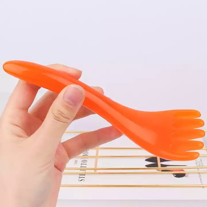 High-quality Natural Resin Facial Massage Comb Five-claw Head Massager Scraping Board Dial Meridian Skin Care