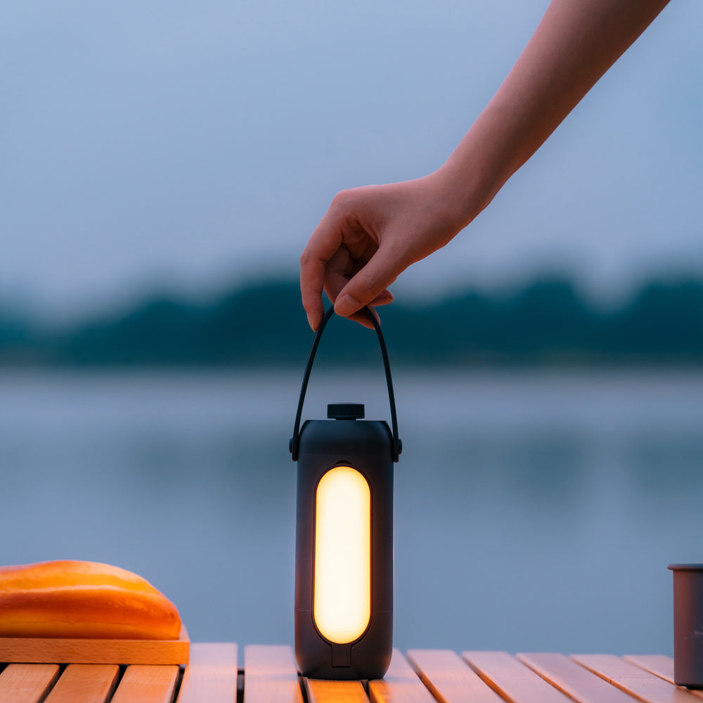 10000 MAh Large-capacity Battery USB Interface Three-color Outdoor Can Be Hung Portable Outdoor Camping Light