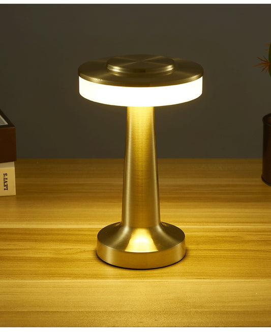 Dumbbell rechargeable table lamp  outdoor small night light creative dining table hotel bar table lamp decorative table lamp