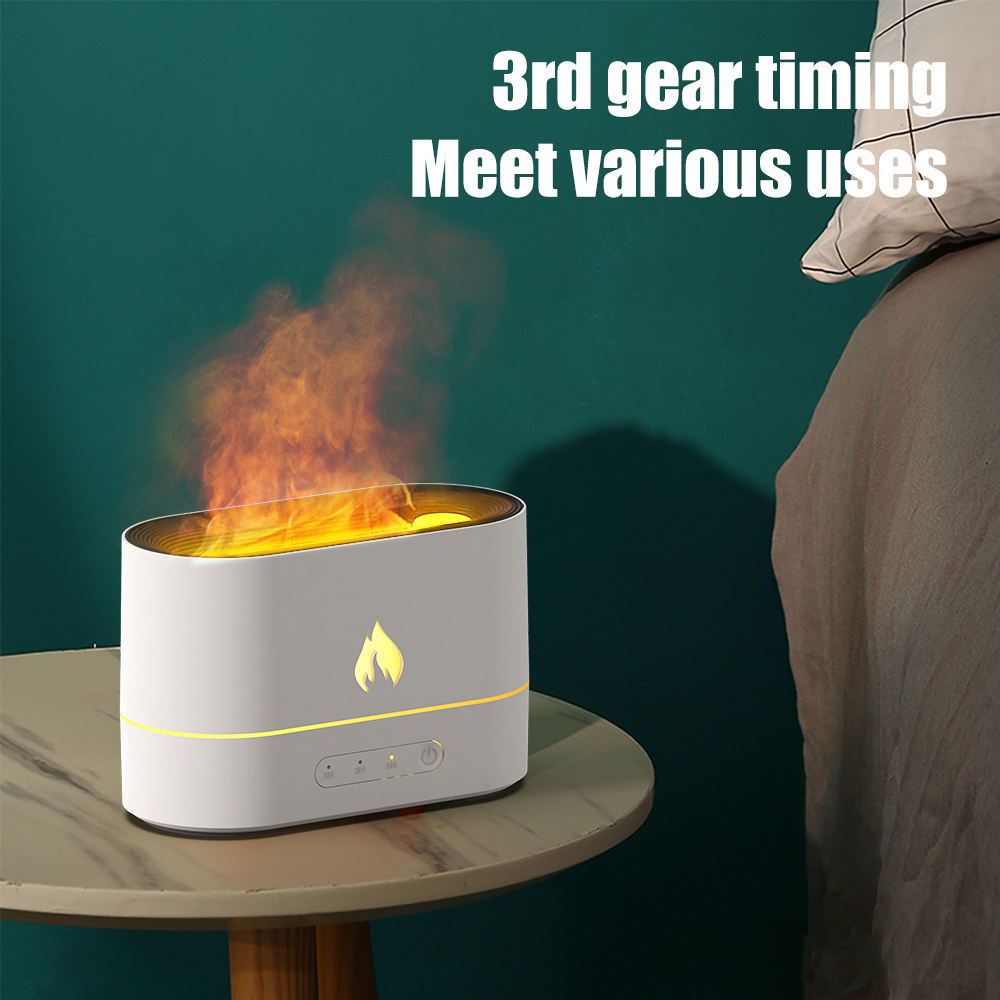 NEW 250ML Simulation Flame Jellyfish Air Humidifiers Fragrance Aromatherapy Machine Essential Oil Aroma Diffuser