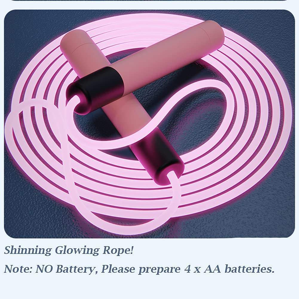 Glowing Skipping Rope For Kids Develop Adjustable Length Luminous Cool LED Skipping Rope For Night Outdoor Sports