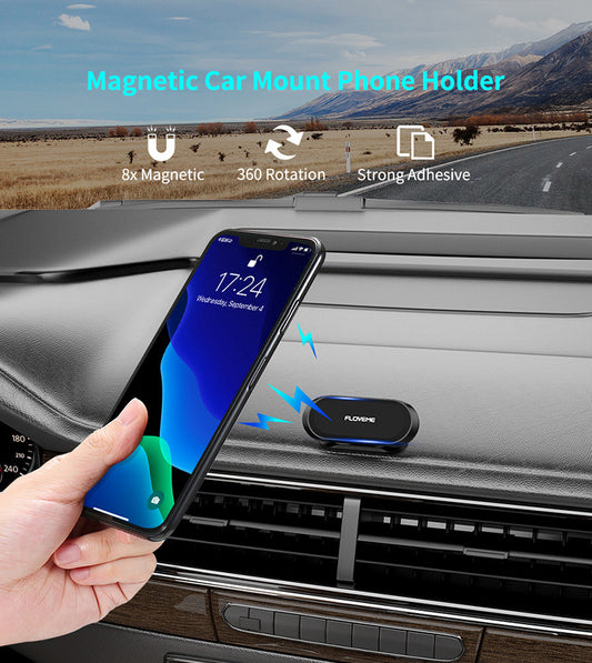 Magnetic Car Phone Holder Center Console 360°Rotating Magnetic Phone Holder Automotive Products Plastic Spraying Metal Paint Aluminum Alloy Metal